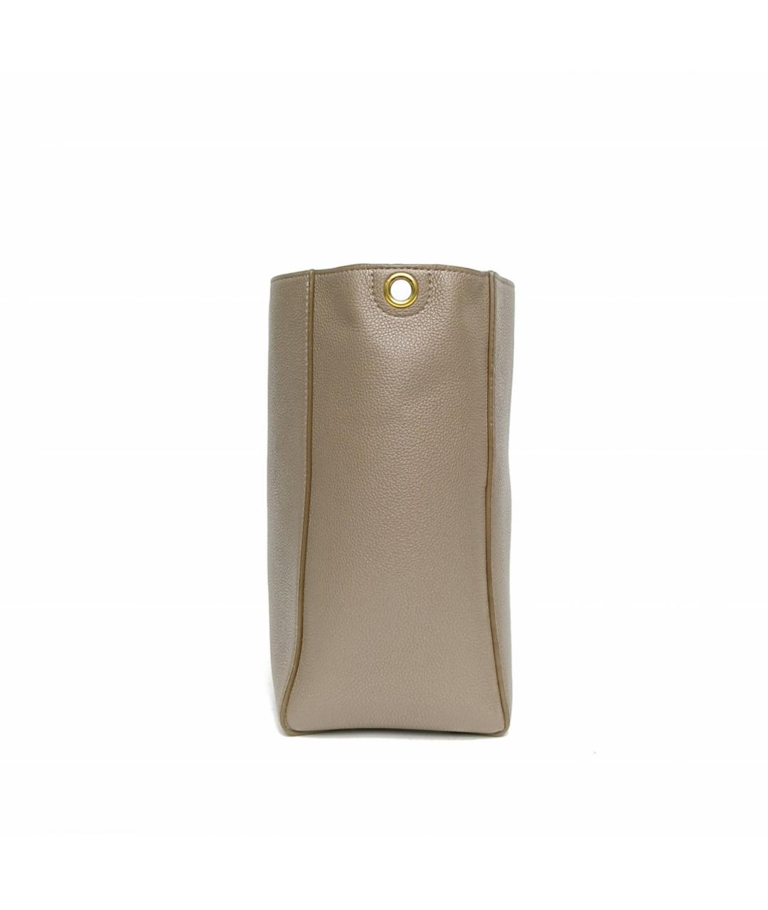 CELINE Бежевая кожаная сумка через плечо, фото 3