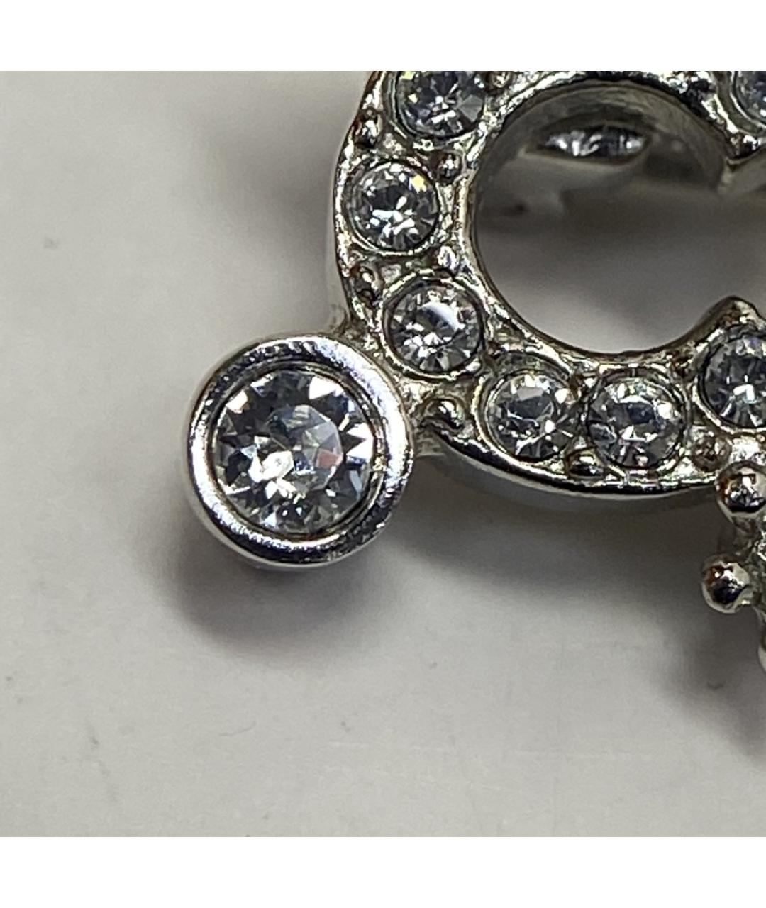 CHANEL Серебряная металлическая булавка / брошь, фото 7