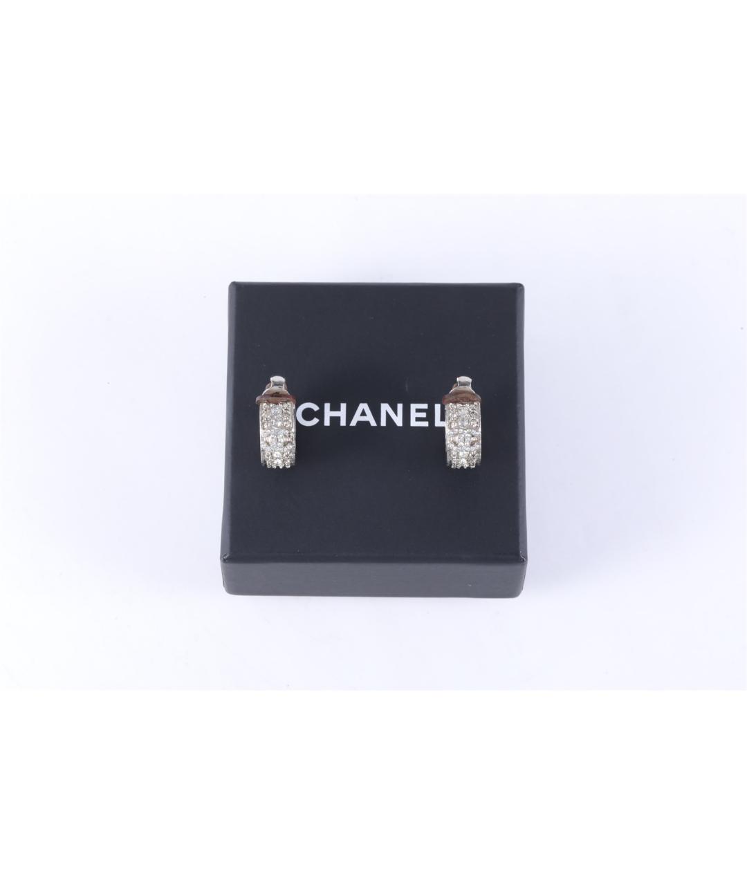 CHANEL Серебряные металлические серьги, фото 6