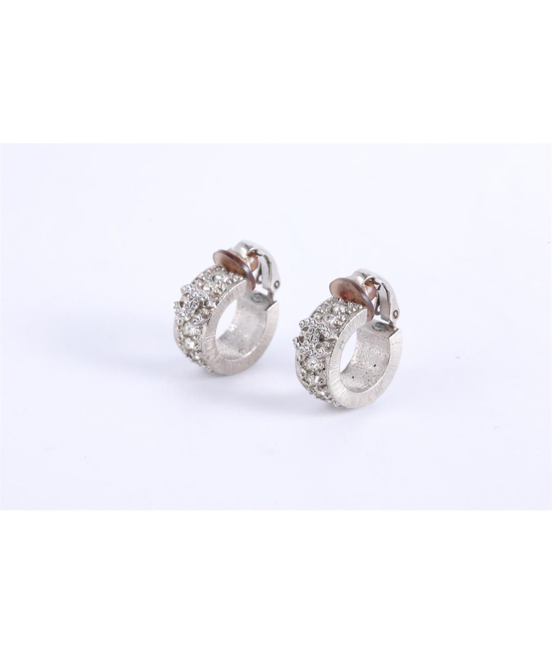 CHANEL Серебряные металлические серьги, фото 2