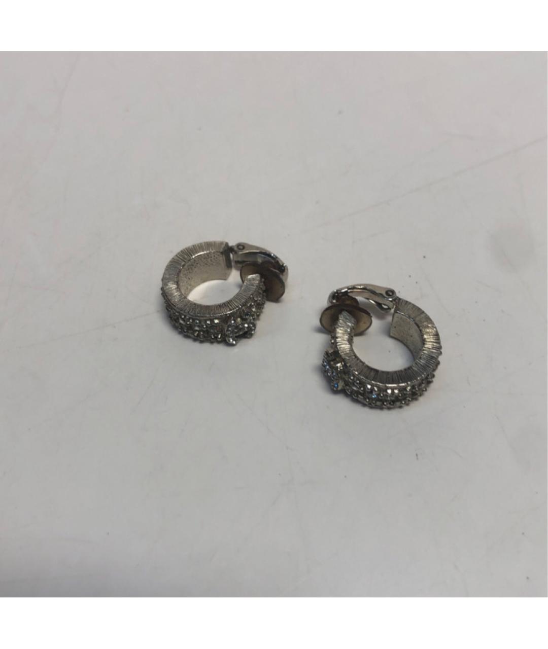 CHANEL Серебряные металлические серьги, фото 8