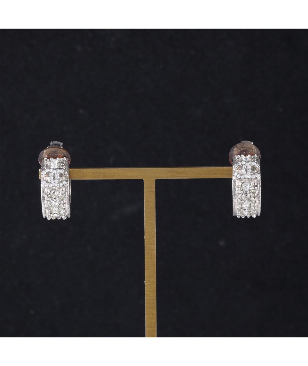 CHANEL Серебряные металлические серьги, фото 7