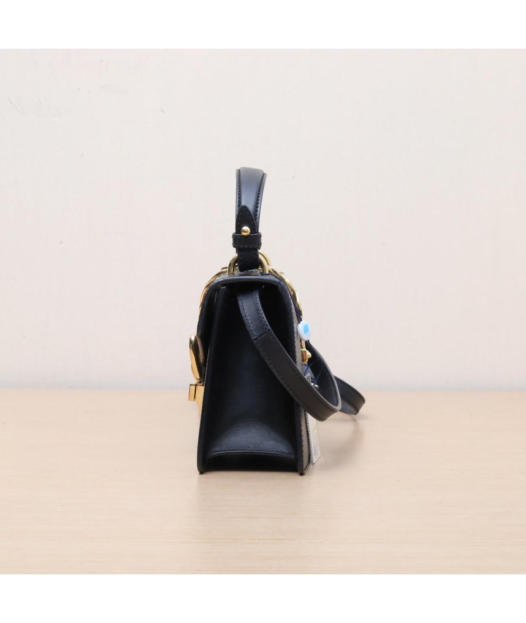 GUCCI Черная кожаная сумка через плечо, фото 4