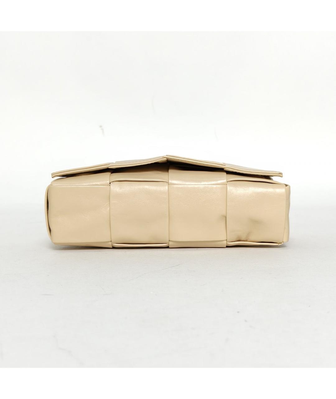 BOTTEGA VENETA Бежевая кожаная сумка через плечо, фото 6