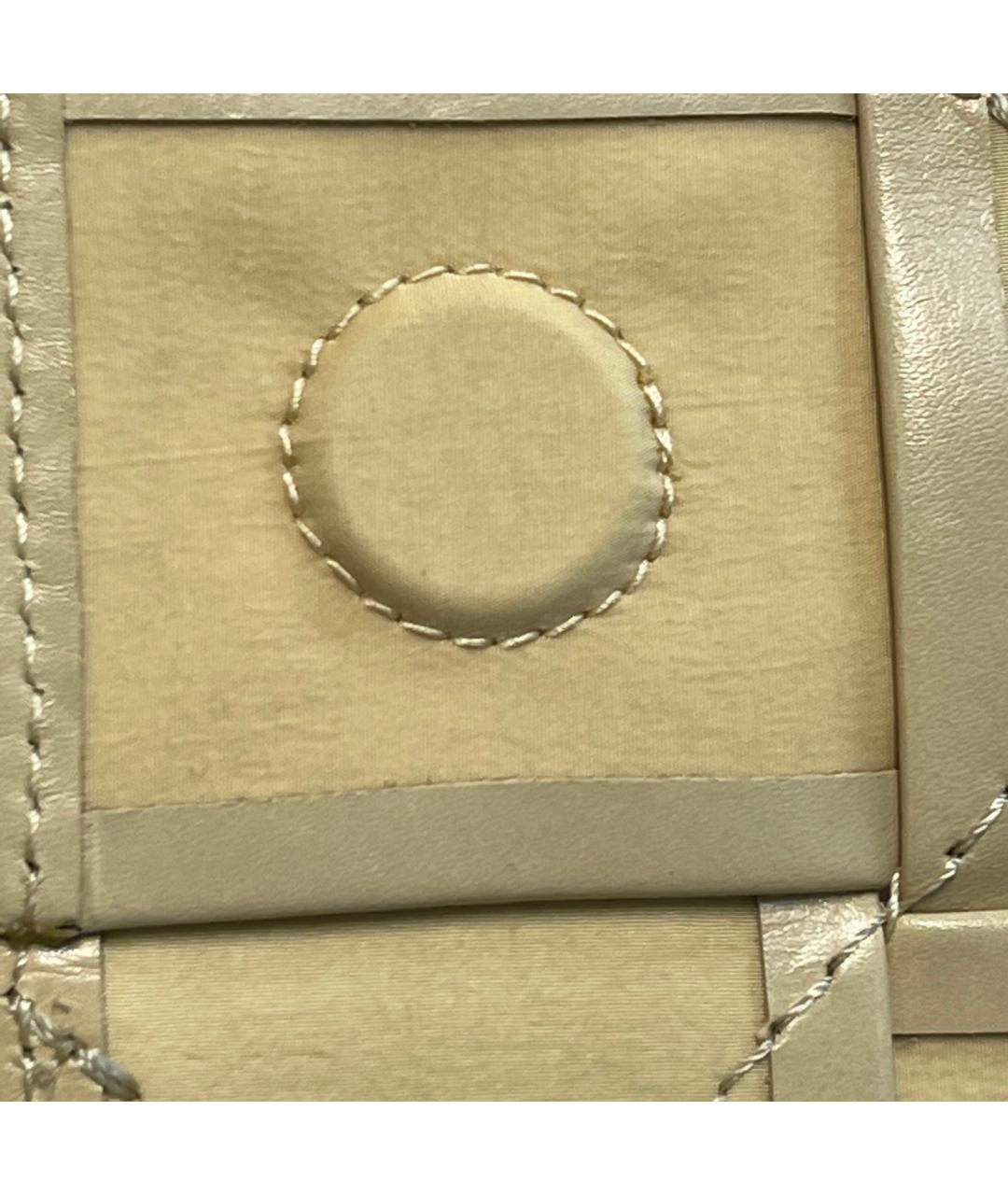 BOTTEGA VENETA Бежевая кожаная сумка через плечо, фото 9