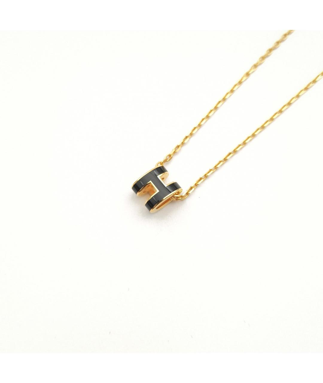 HERMES Черная металлическая подвеска, фото 5