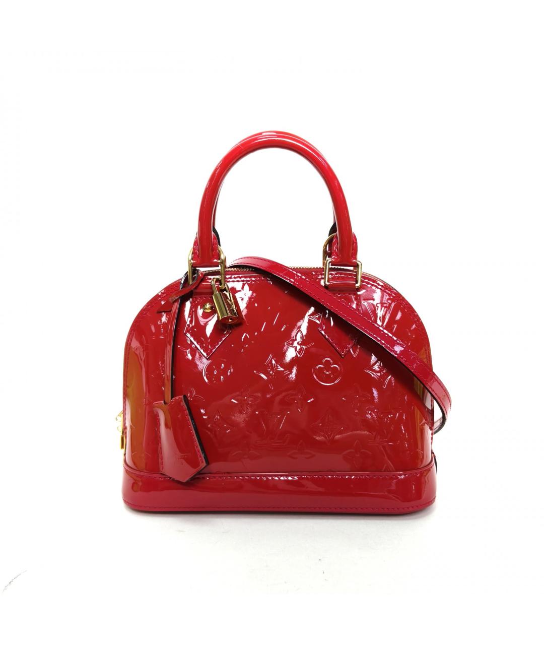 LOUIS VUITTON Красная кожаная сумка через плечо, фото 2