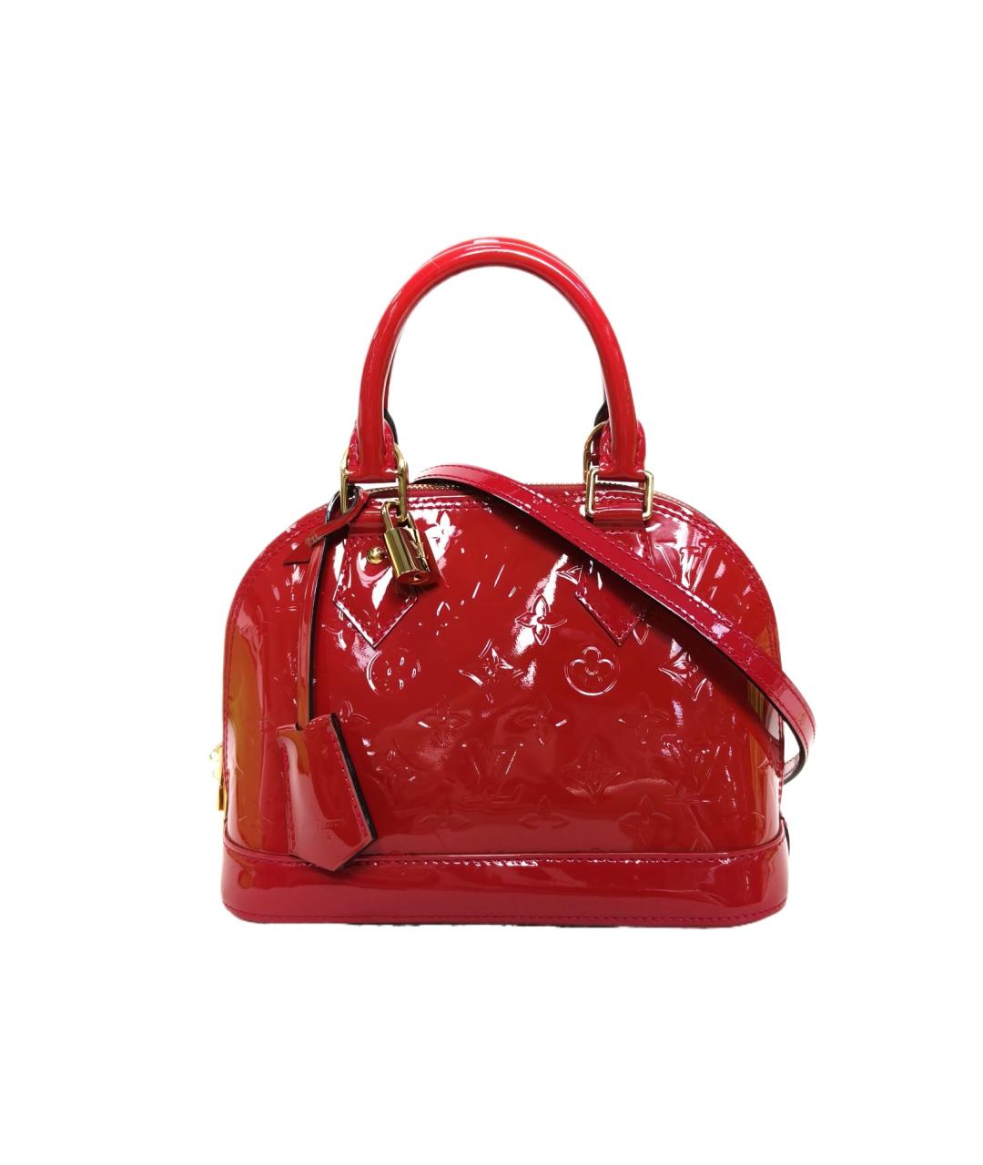 LOUIS VUITTON Красная кожаная сумка через плечо, фото 1