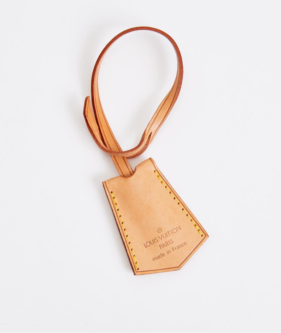 LOUIS VUITTON Коричневая кожаная сумка с короткими ручками, фото 8