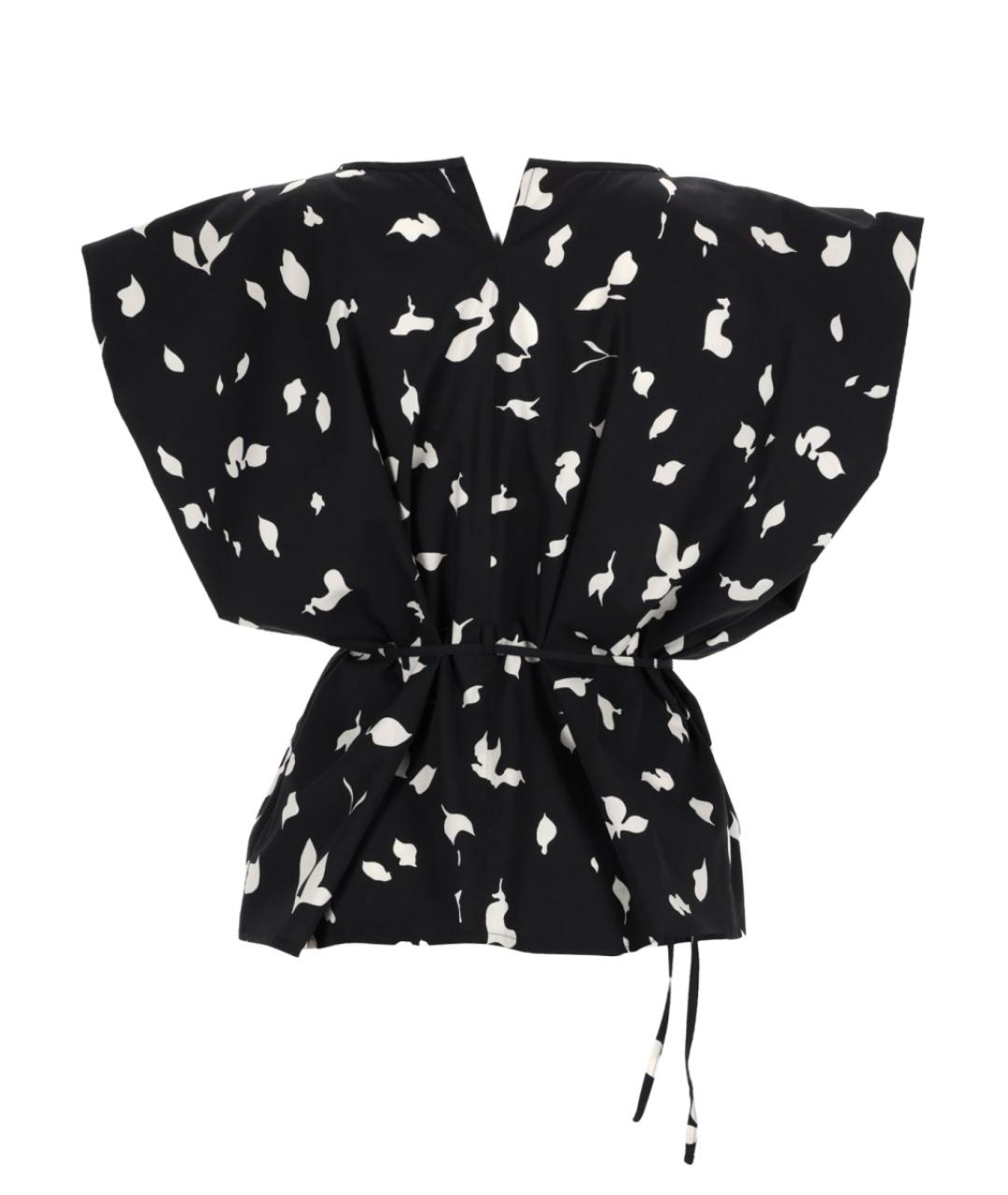 ALYSI Черная хлопковая блузы, фото 2