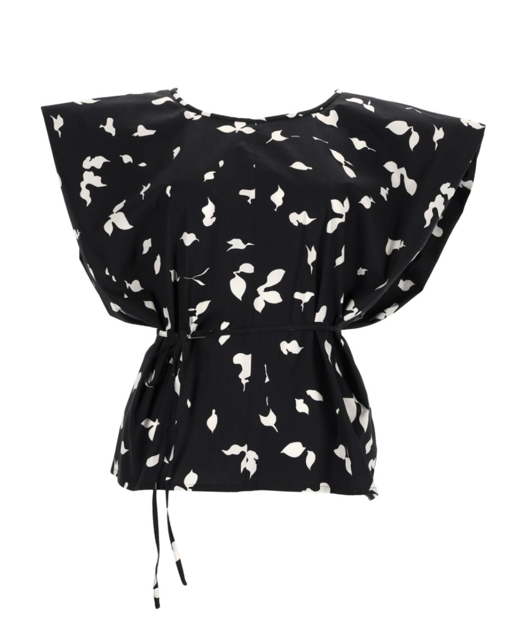 ALYSI Черная хлопковая блузы, фото 1