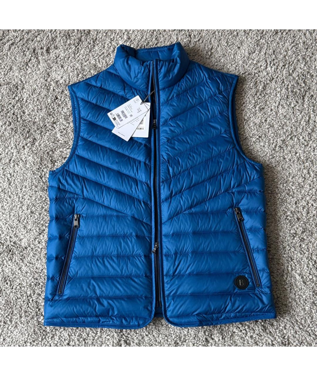 BOGNER Синий полиамидовый жилет, фото 8