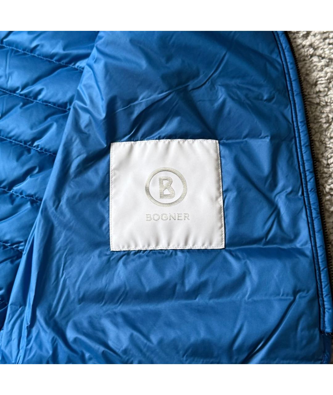 BOGNER Синий полиамидовый жилет, фото 6