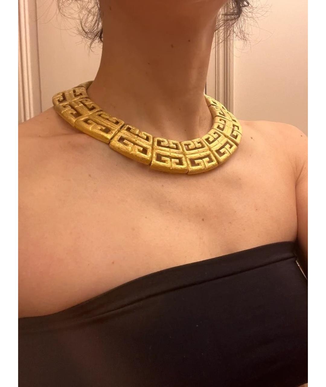 GIVENCHY Золотое металлическое колье, фото 7