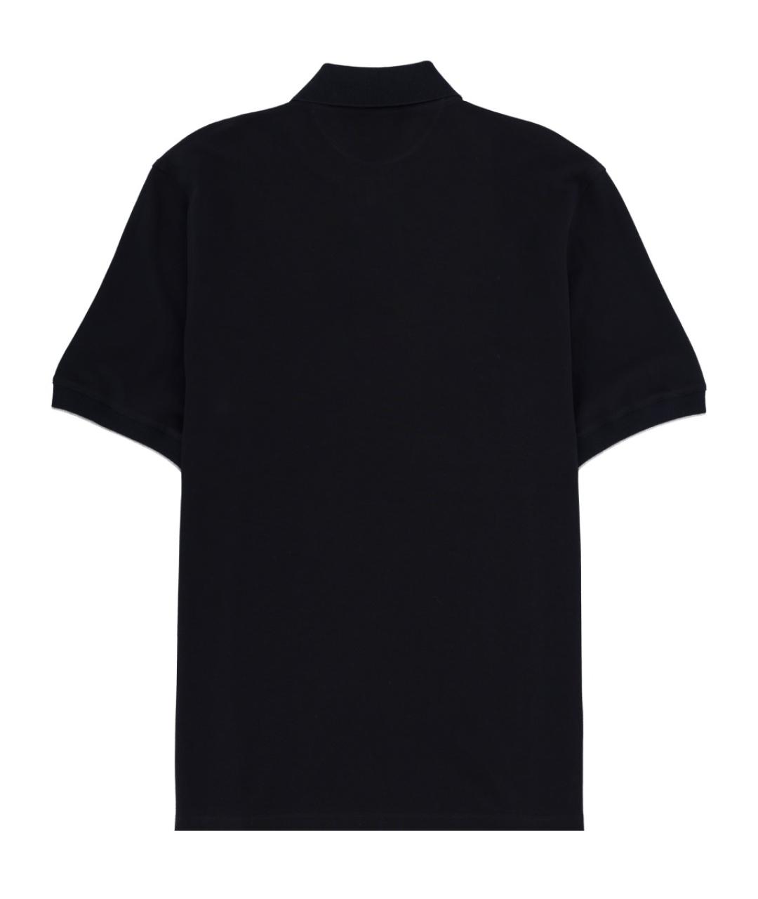 BRUNELLO CUCINELLI Синее хлопковое поло с коротким рукавом, фото 2