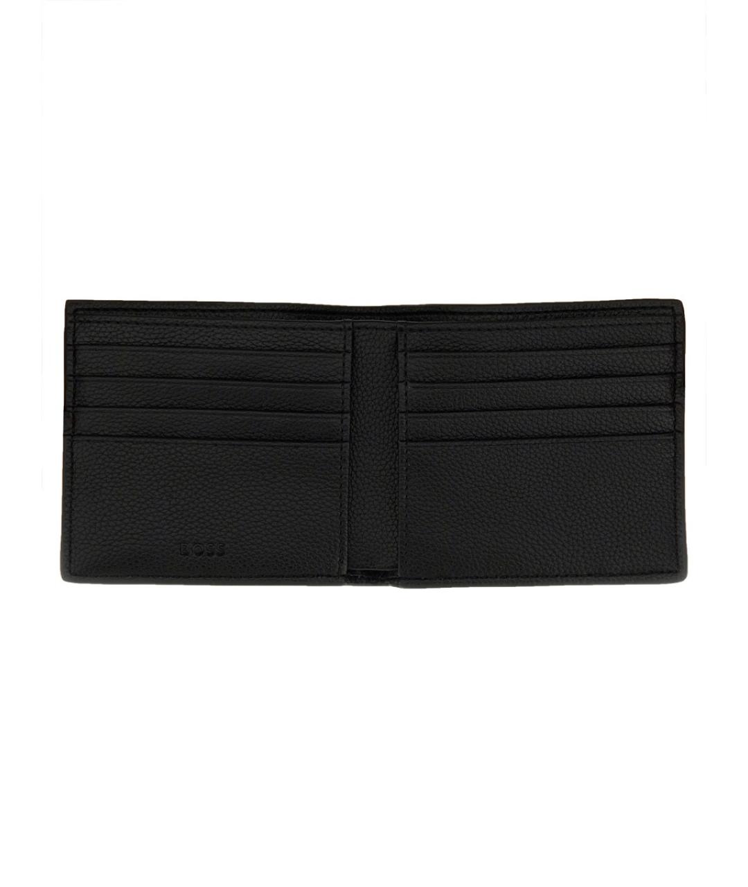 HUGO BOSS Черный полиуретановый кошелек, фото 3
