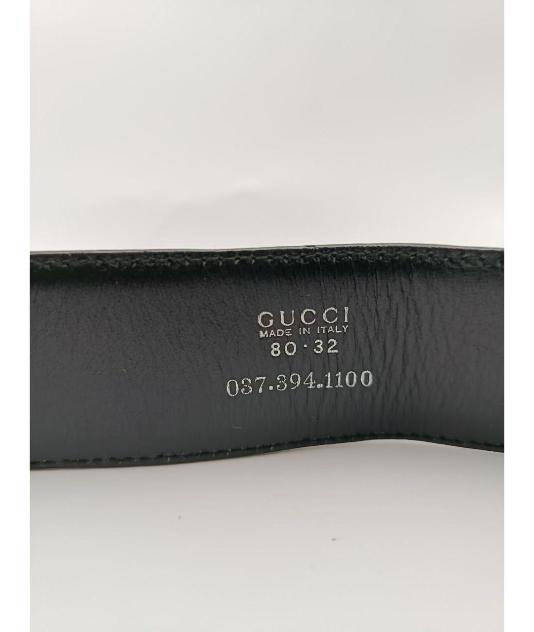 GUCCI Хаки кожаный ремень, фото 2