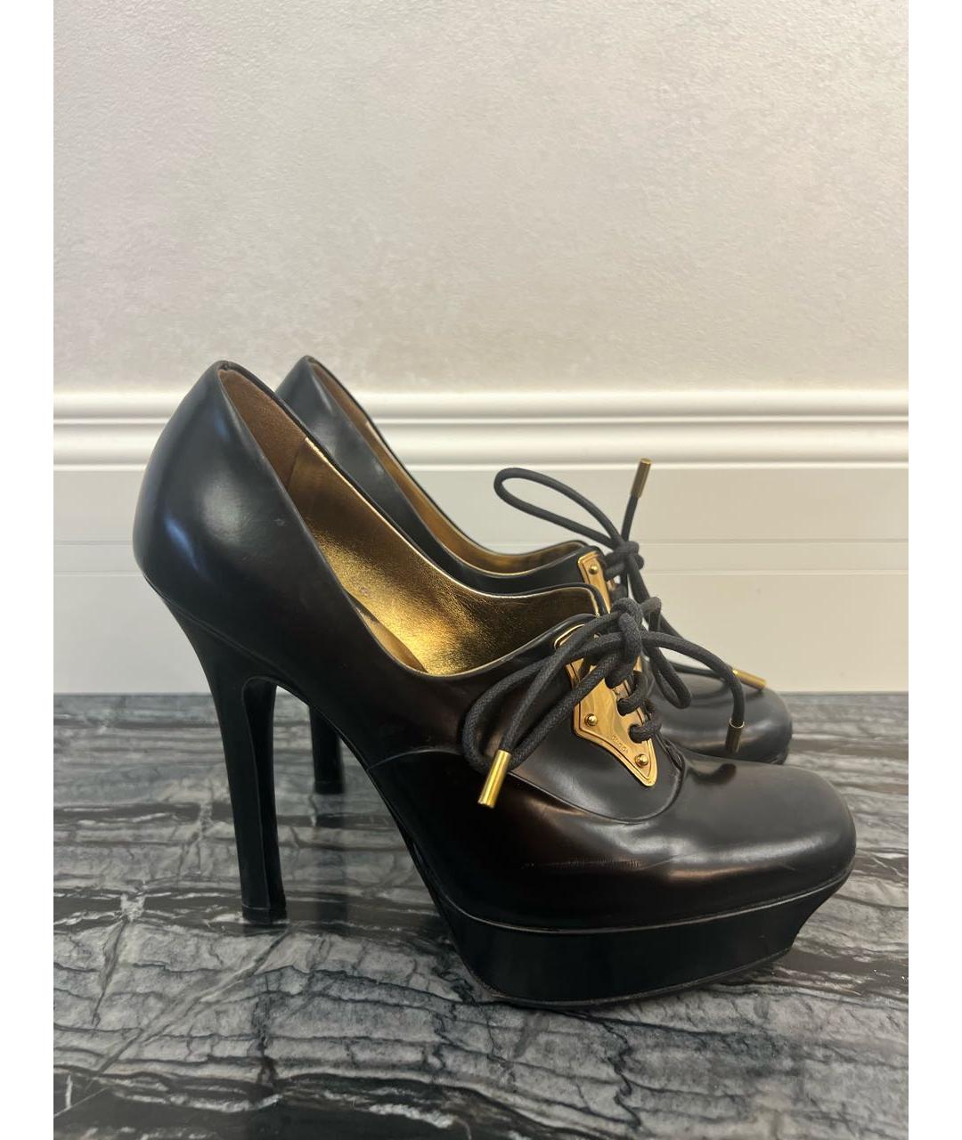 GUCCI Черные ботильоны из лакированной кожи, фото 7