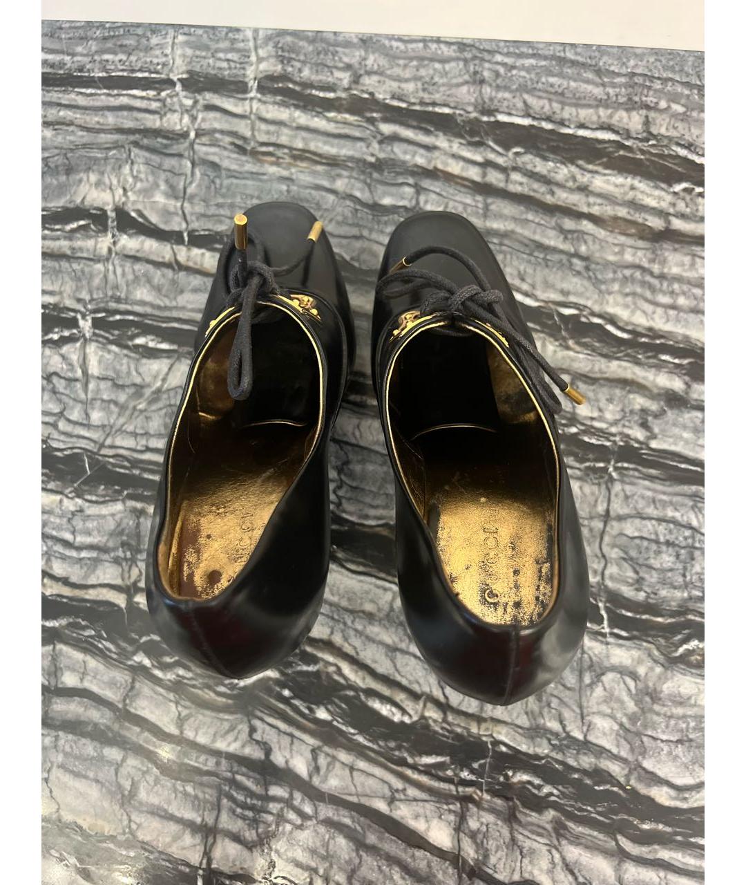 GUCCI Черные ботильоны из лакированной кожи, фото 3