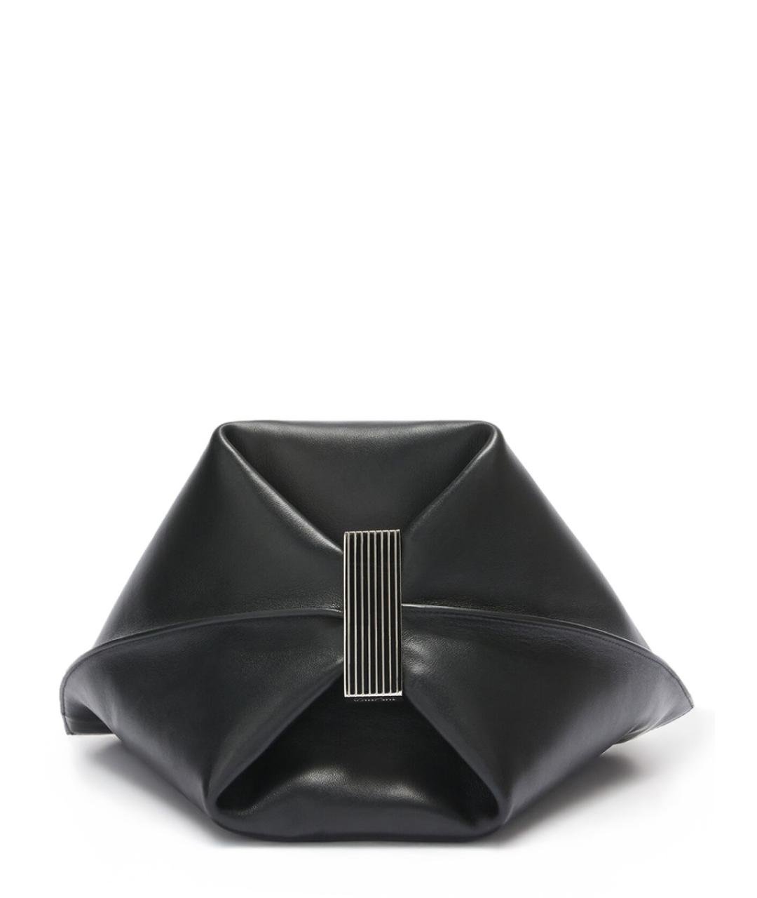THE ATTICO Черная кожаная сумка тоут, фото 4