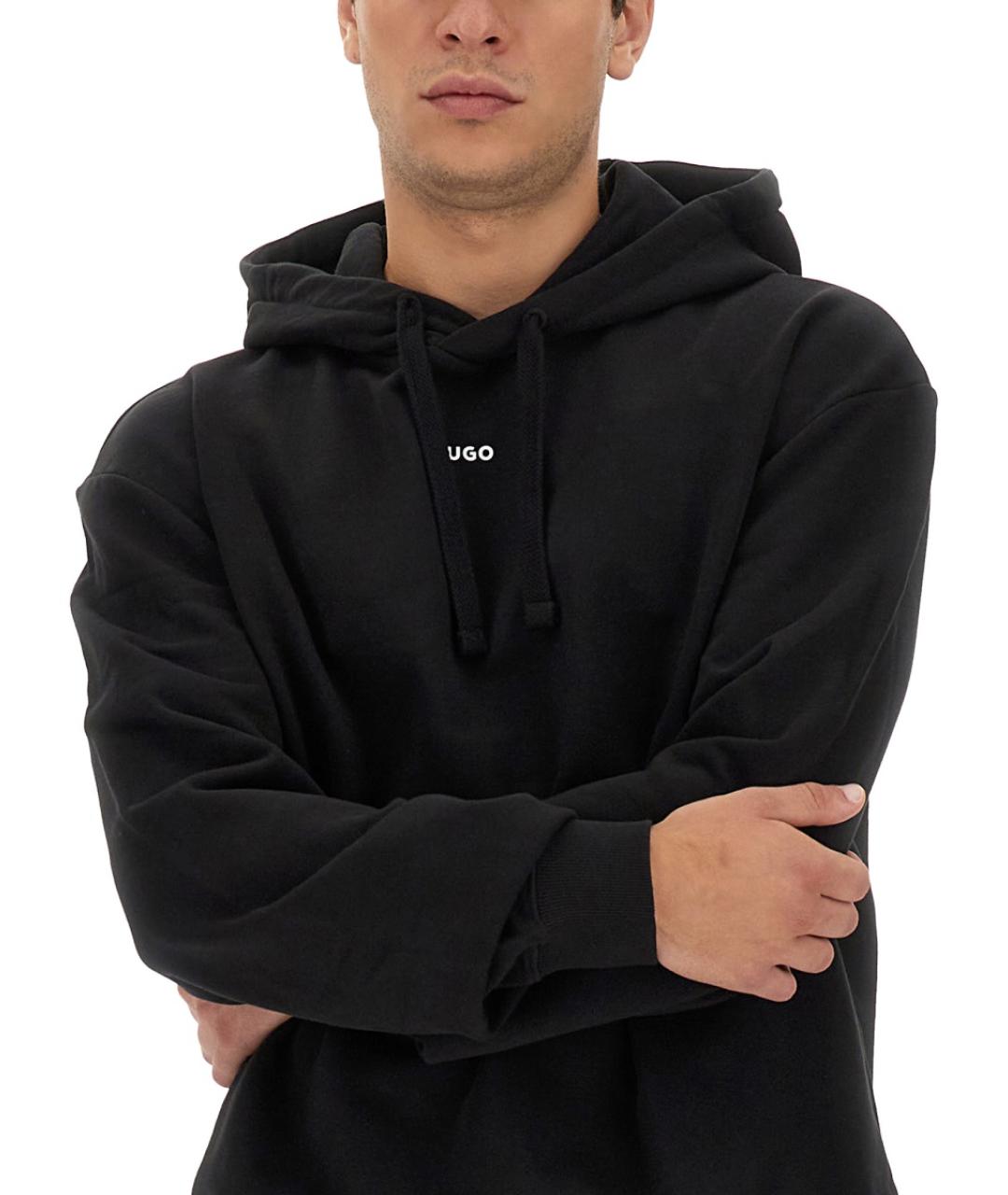 HUGO Черный хлопковый спортивный костюм, фото 6