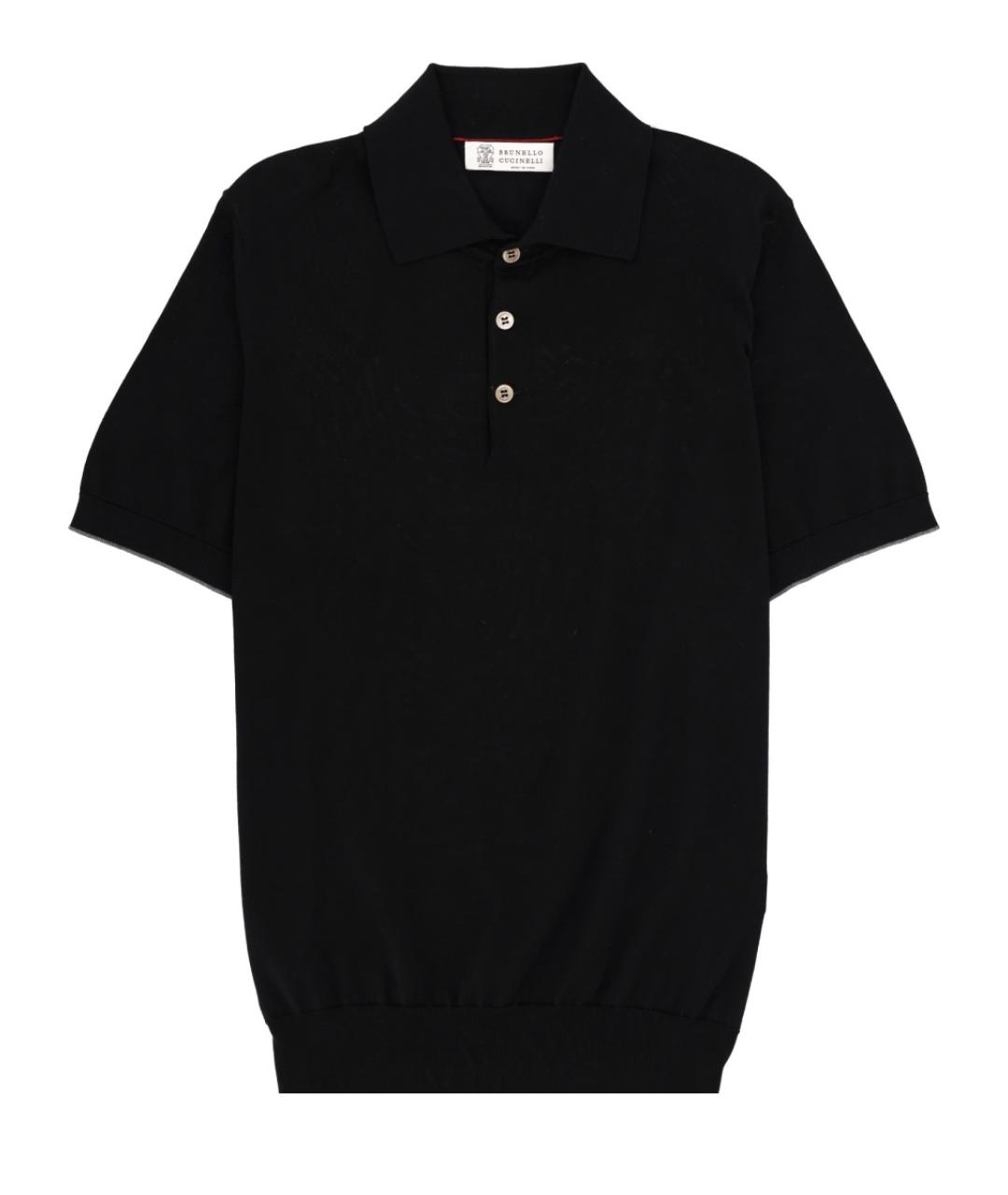 BRUNELLO CUCINELLI Черный хлопковый джемпер / свитер, фото 1