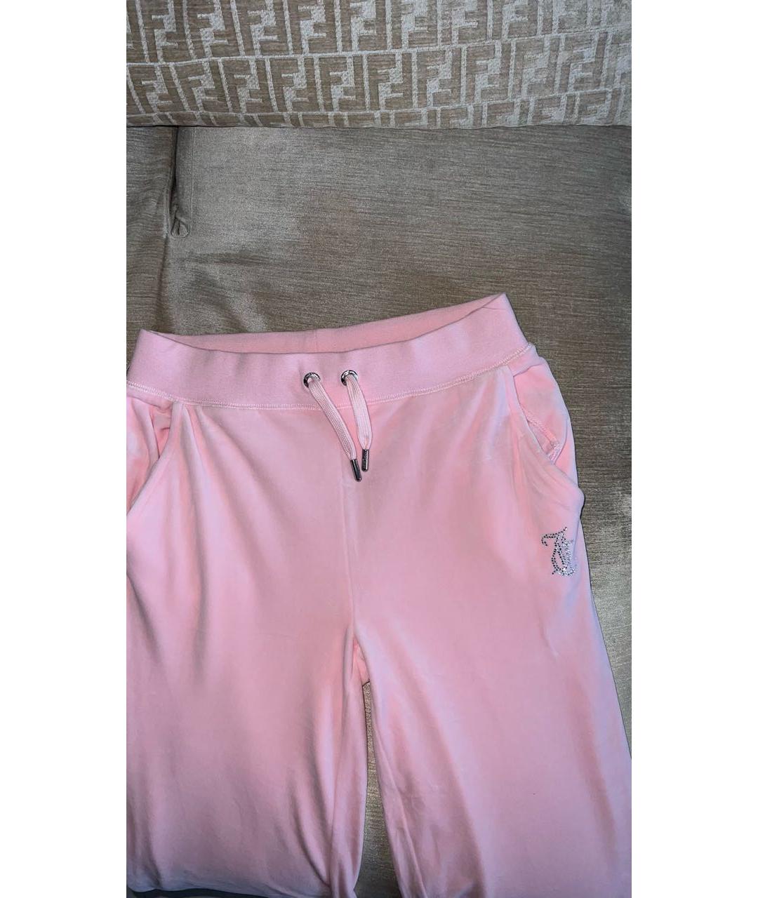 JUICY COUTURE Розовый велюровый спортивные костюмы, фото 6