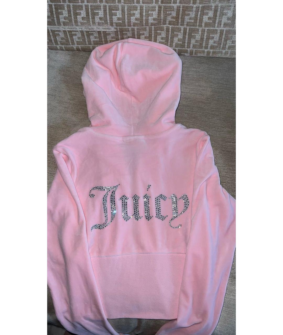 JUICY COUTURE Розовый велюровый спортивные костюмы, фото 4