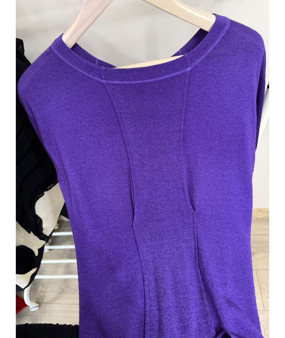 PRADA Фиолетовый шерстяной джемпер / свитер, фото 2