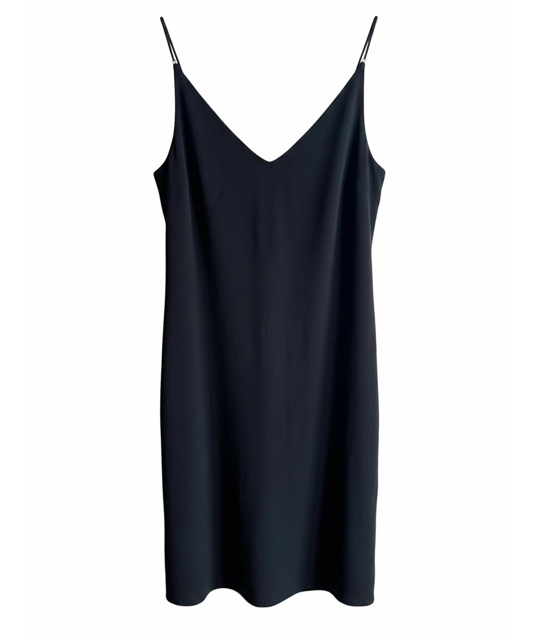 MAISON MARGIELA Черное шелковое коктейльное платье, фото 1