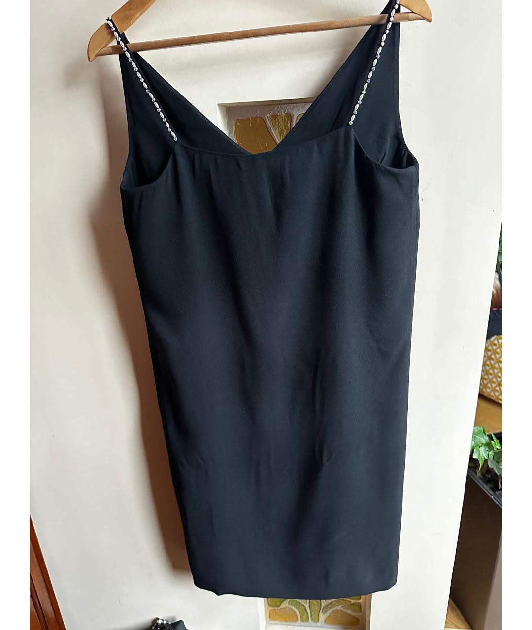 MAISON MARGIELA Черное шелковое коктейльное платье, фото 2