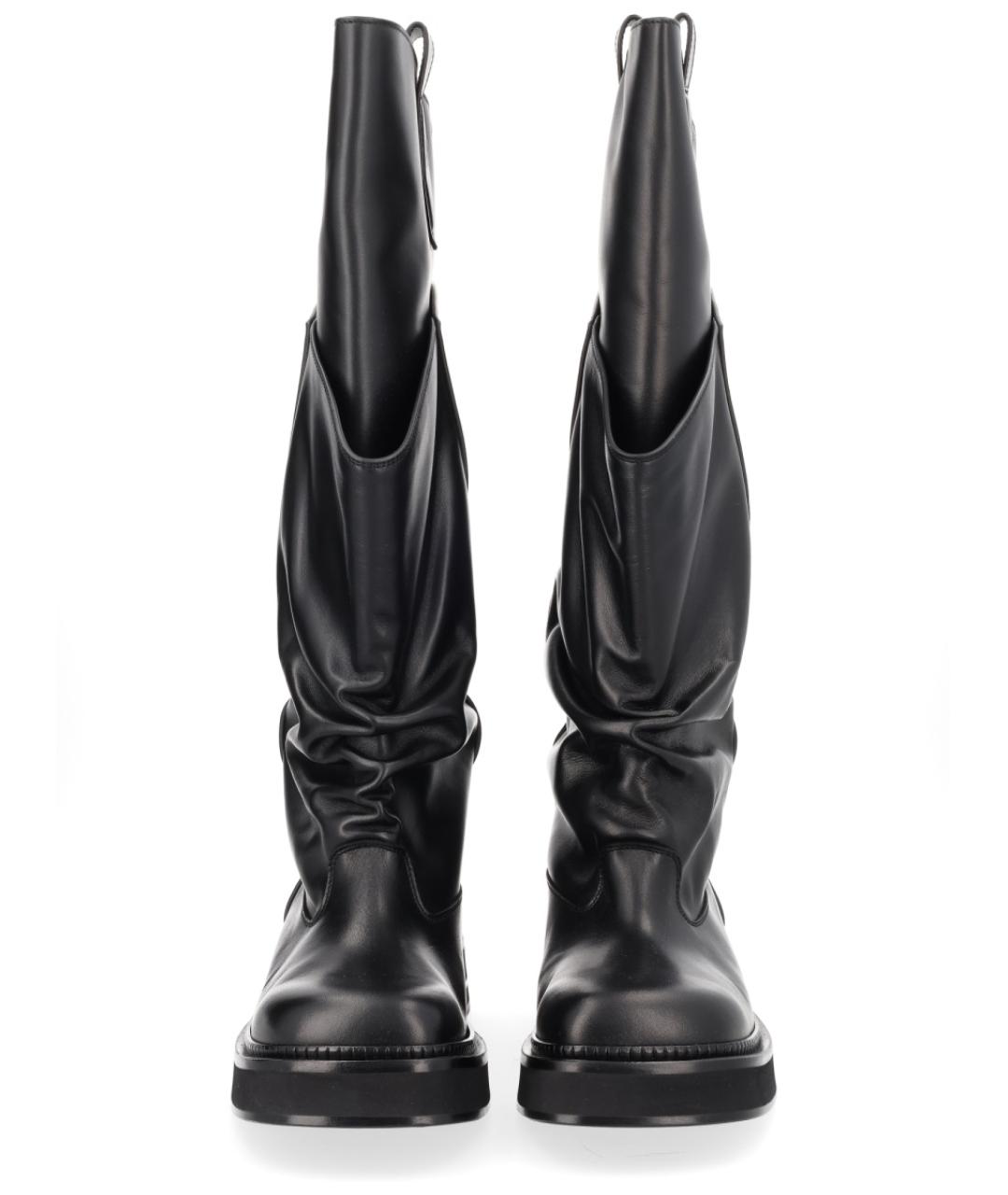THE ATTICO Черные кожаные сапоги, фото 3