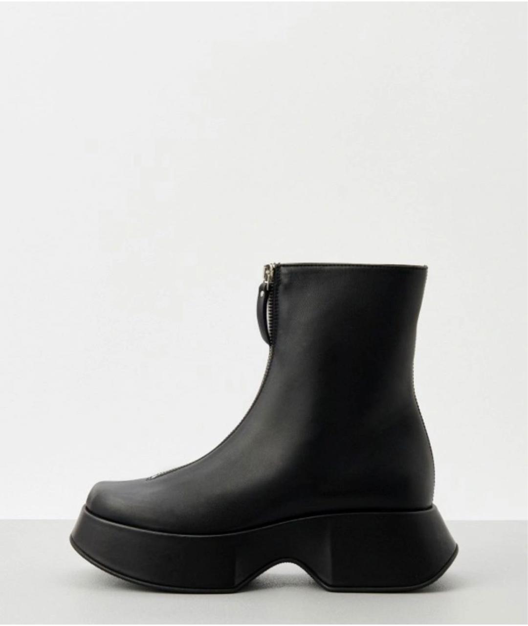 VIC MATIE Черные кожаные сапоги, фото 6