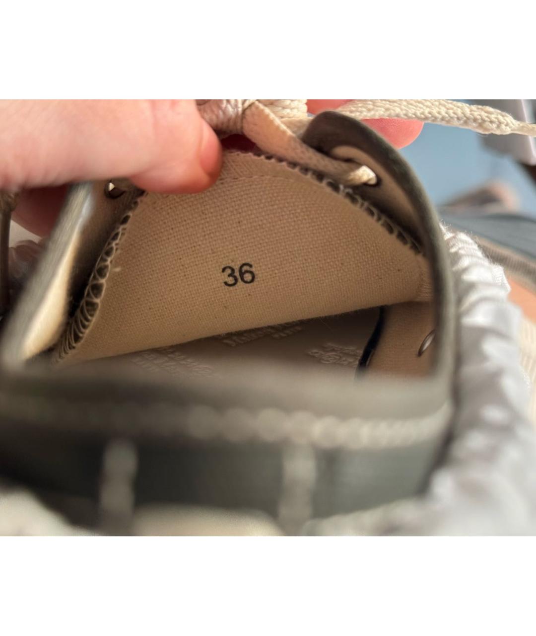 MAISON MARGIELA Хаки кеды, фото 6