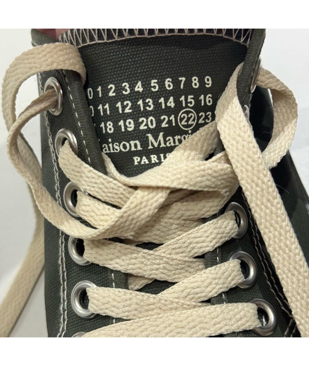 MAISON MARGIELA Хаки кеды, фото 4