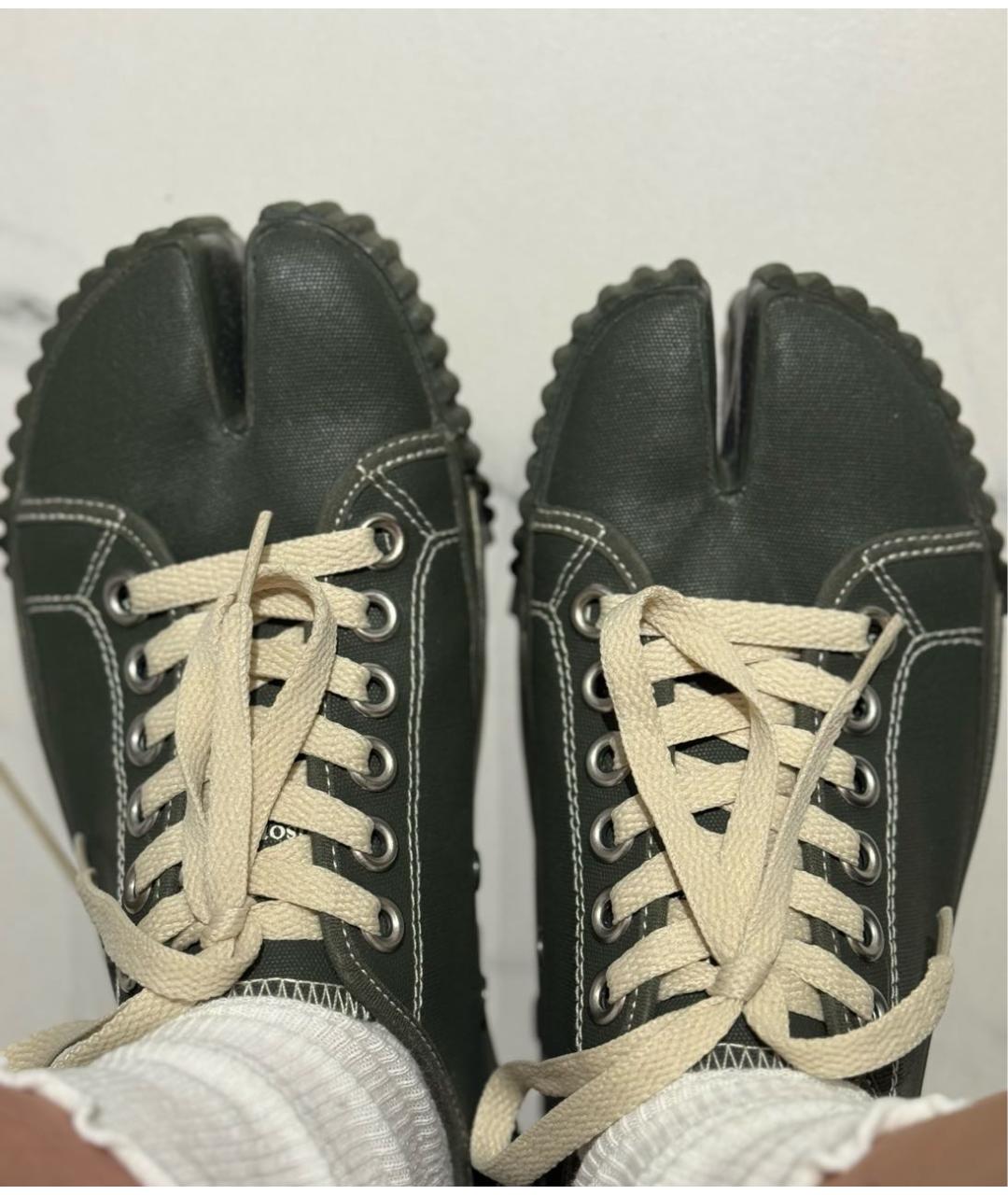 MAISON MARGIELA Хаки кеды, фото 7