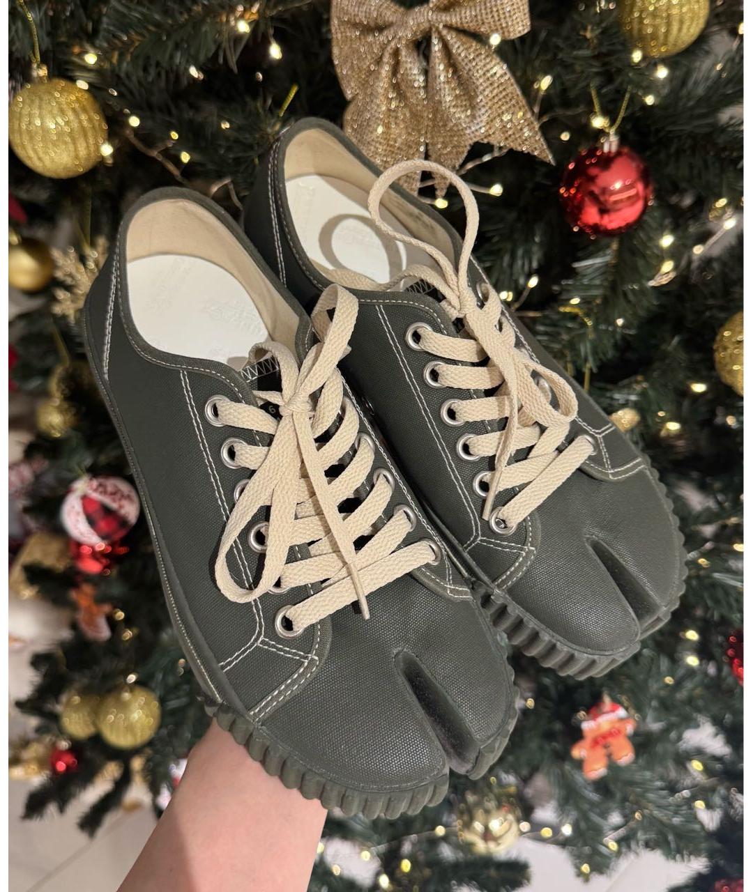 MAISON MARGIELA Хаки кеды, фото 8