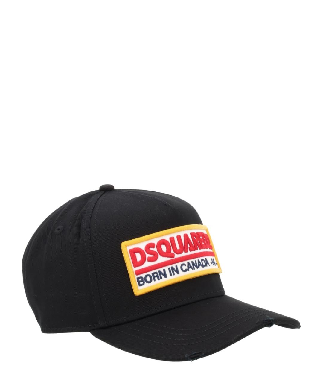 DSQUARED2 Черная хлопковая кепка/бейсболка, фото 3