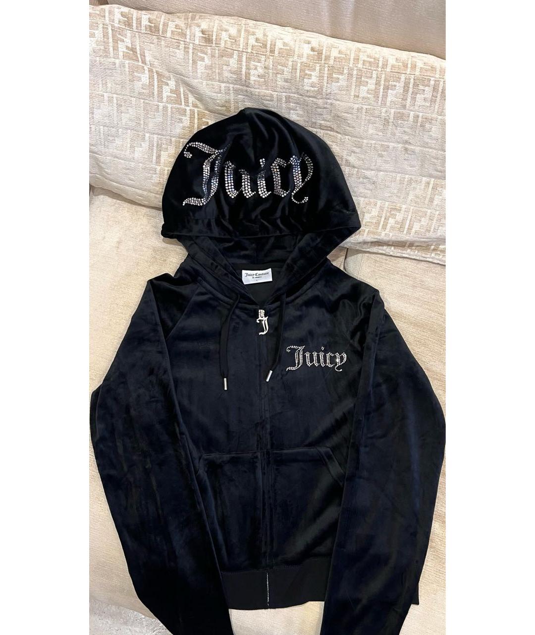 JUICY COUTURE Черный велюровый спортивные костюмы, фото 2