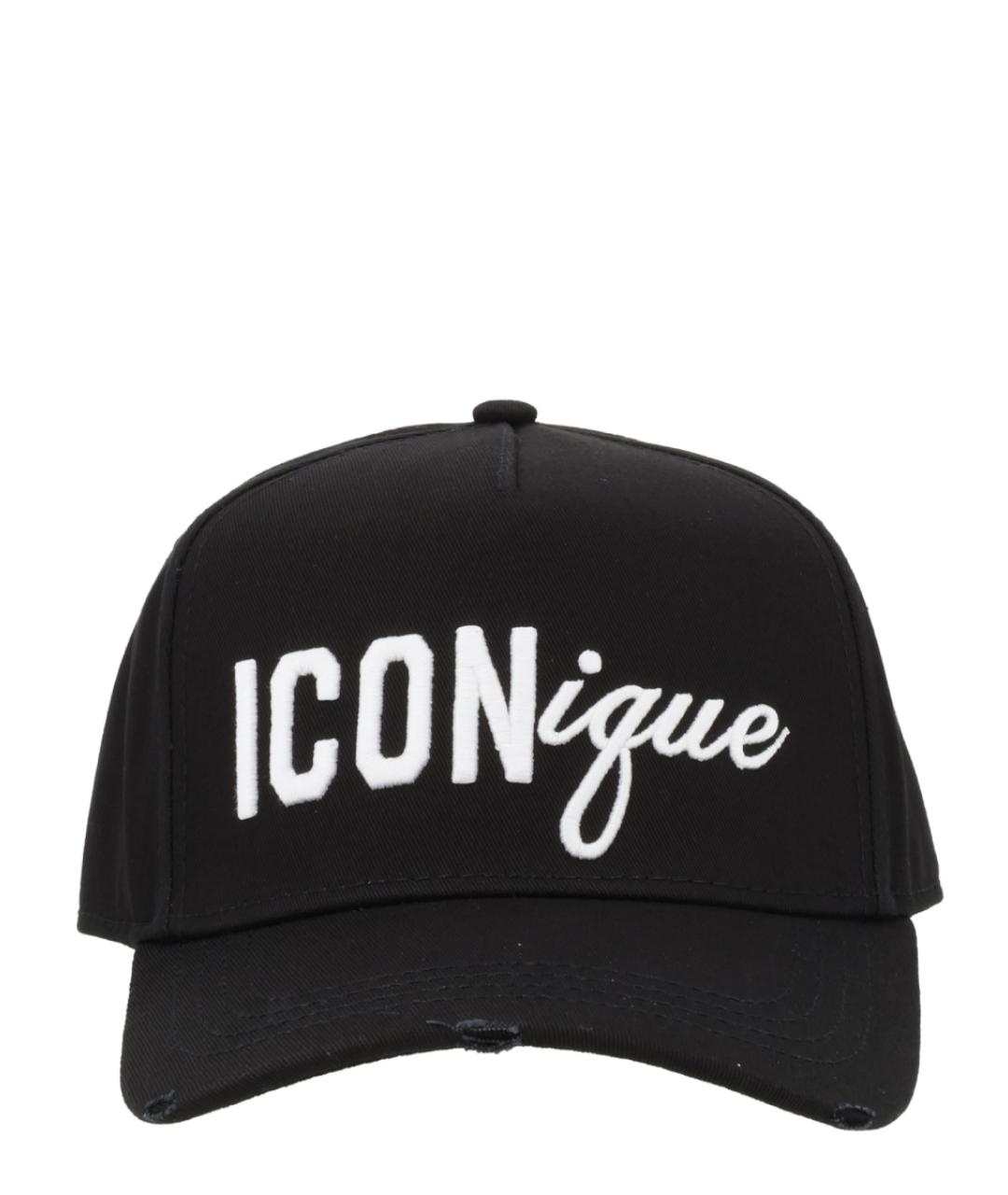DSQUARED2 Черная хлопковая кепка/бейсболка, фото 1