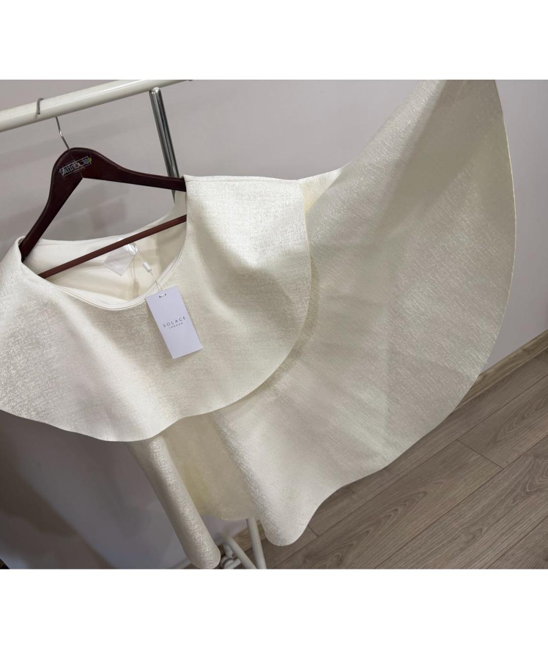 SOLACE LONDON Серебряная полиэстеровая блузы, фото 4