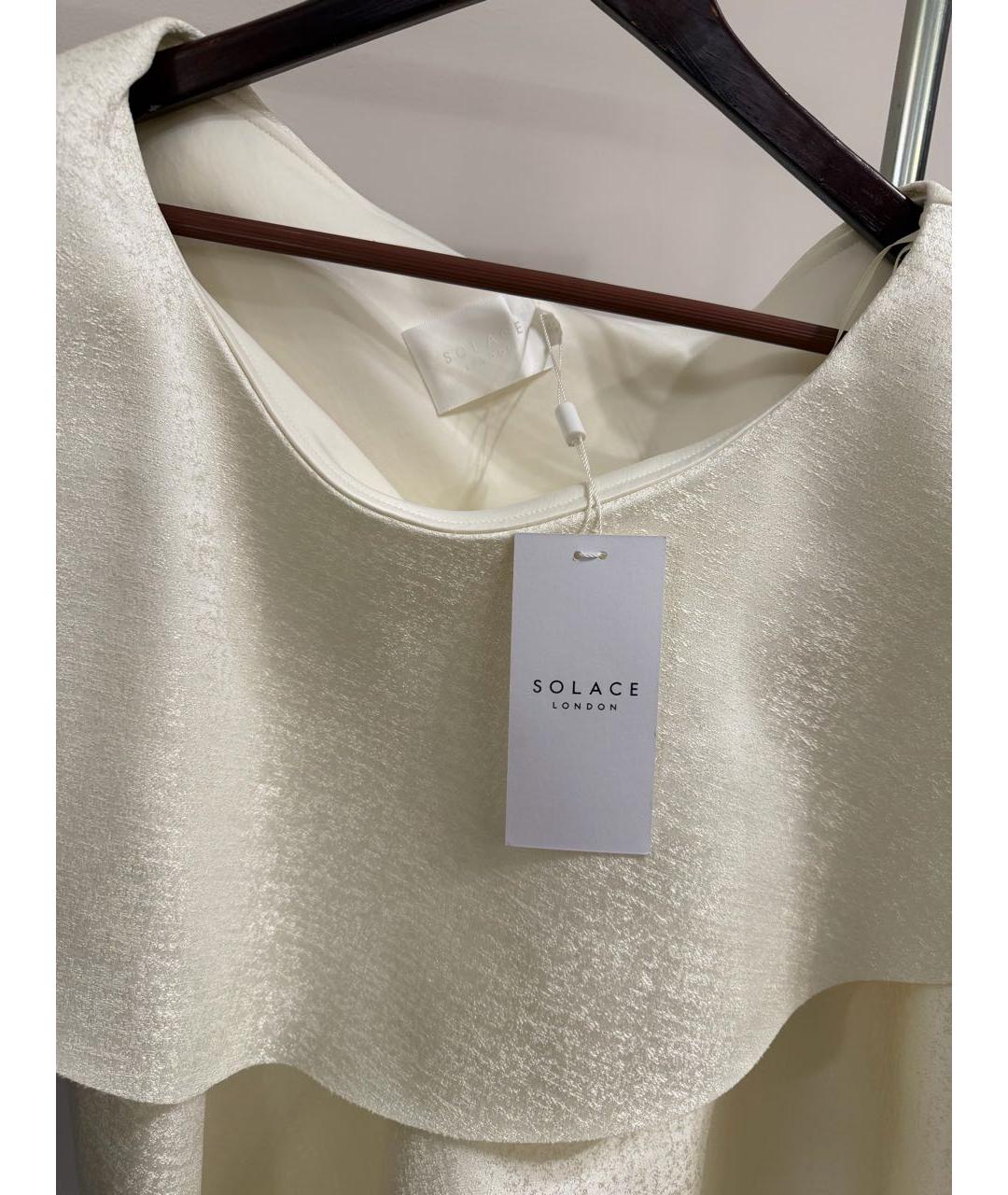 SOLACE LONDON Серебряная полиэстеровая блузы, фото 3