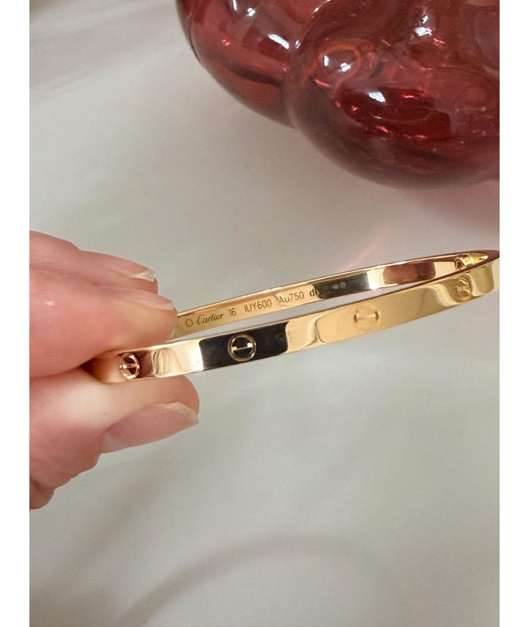 CARTIER Золотой браслет из желтого золота, фото 6