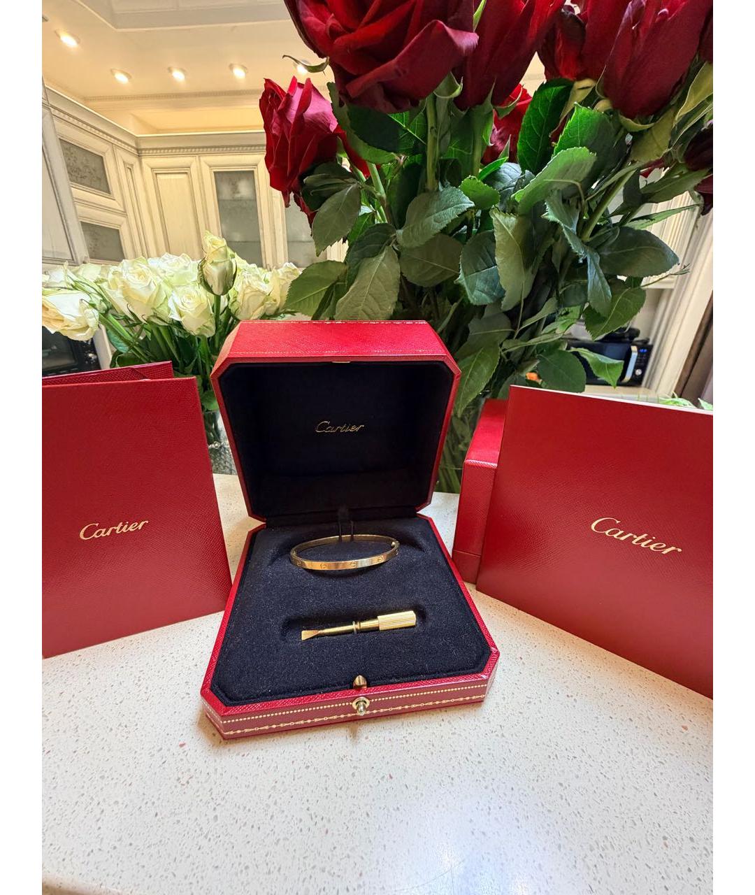 CARTIER Золотой браслет из желтого золота, фото 2