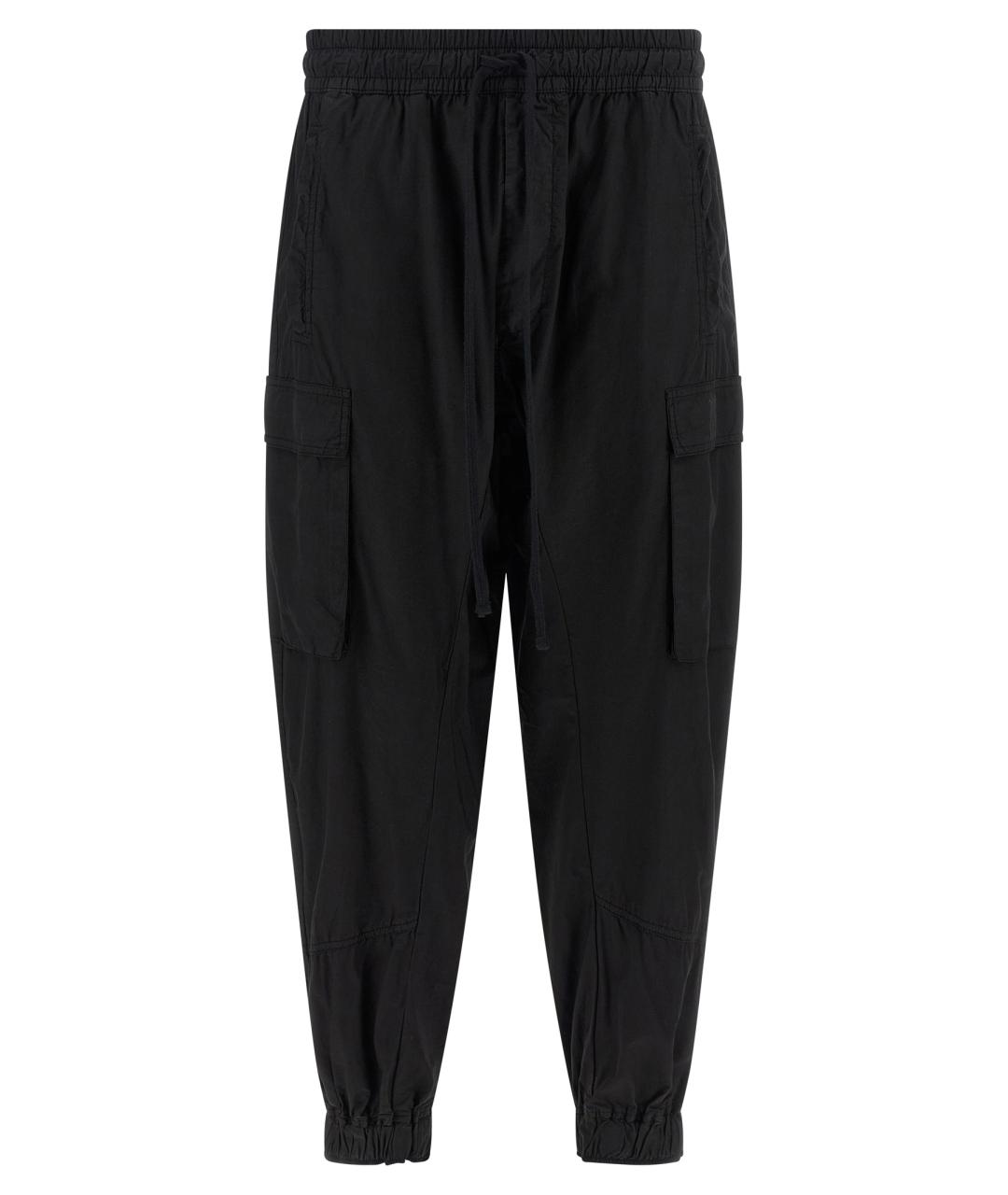 THOM KROM Черные хлопковые повседневные брюки, фото 1