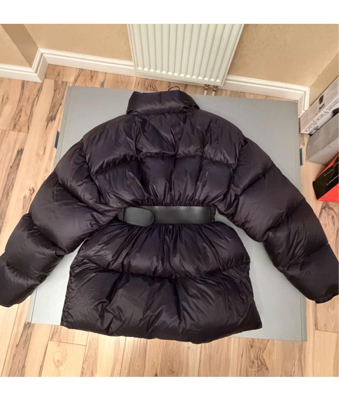BALENCIAGA Черный полиэстеровый пуховик, фото 2