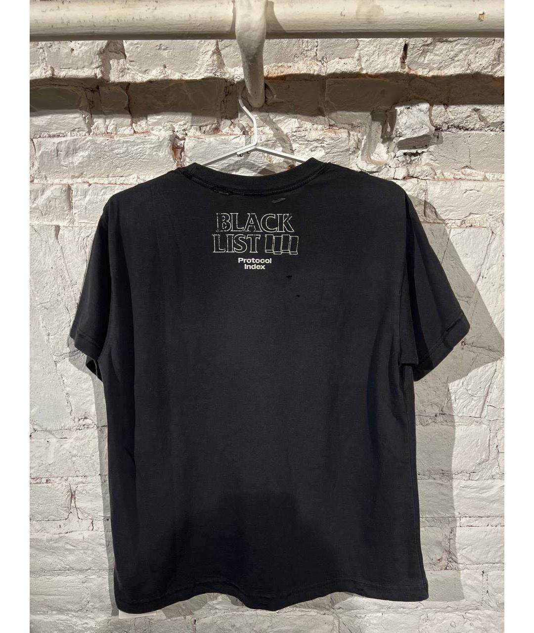 PROTOCOL INDEX Черная хлопковая футболка, фото 2