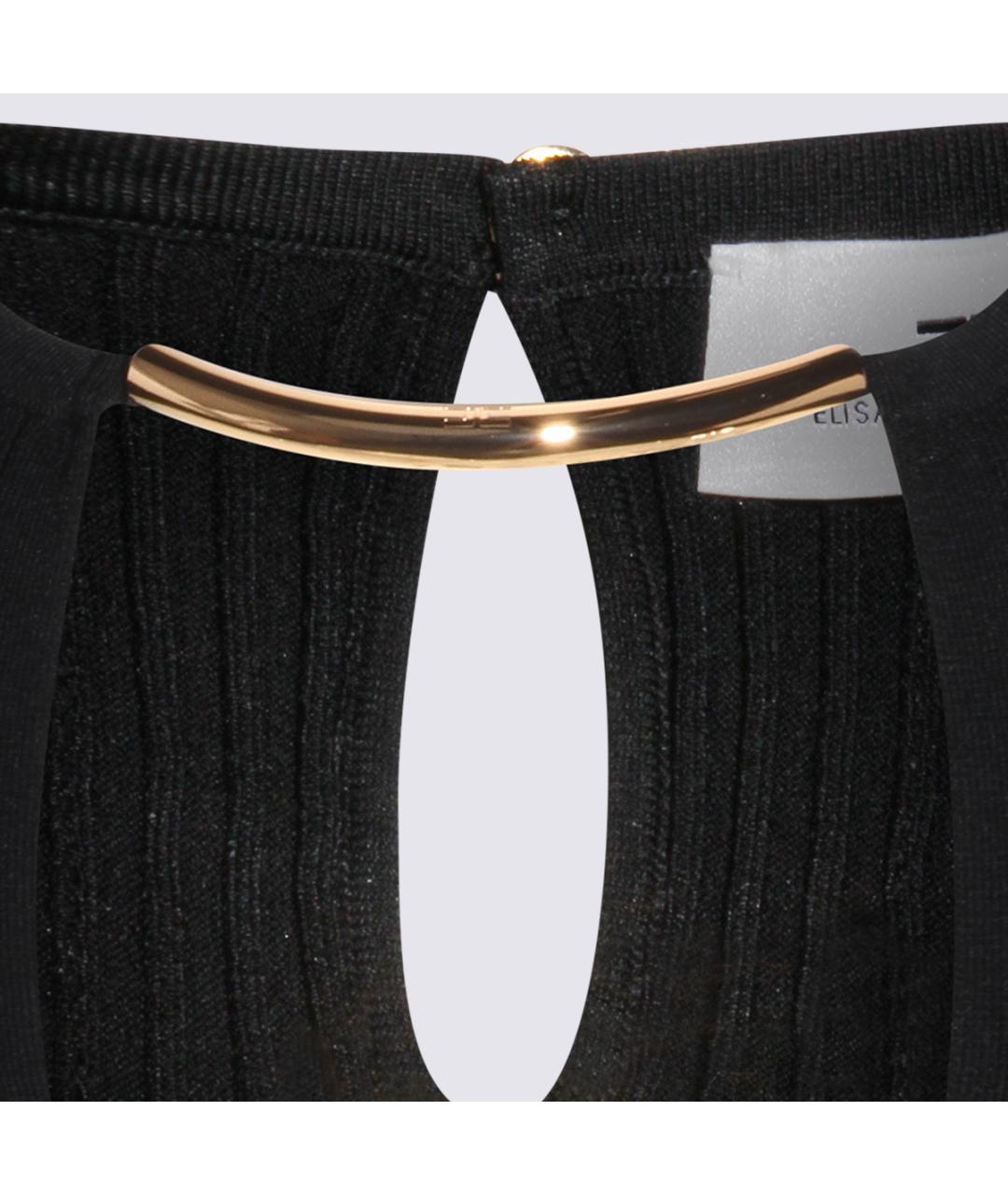 ELISABETTA FRANCHI Черная вискозная майка, фото 3