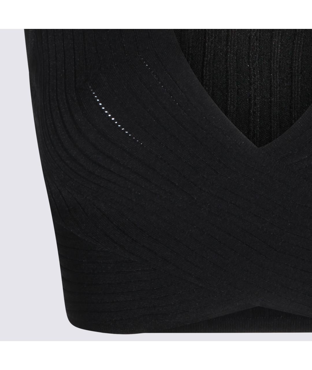 ELISABETTA FRANCHI Черная вискозная майка, фото 4