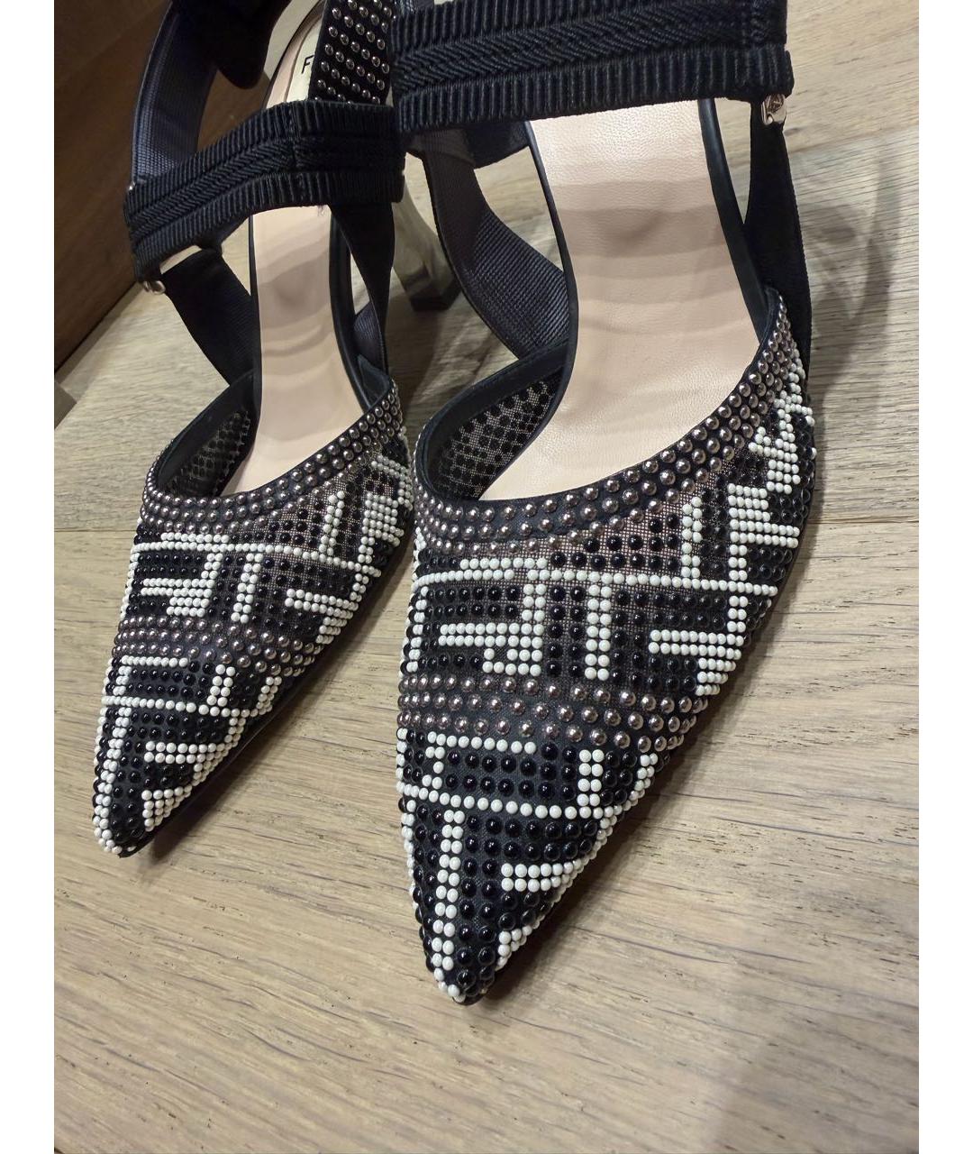 FENDI Черные туфли, фото 4